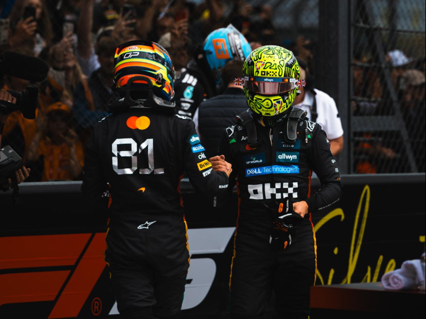 红牛车队险胜索伯车队，诺里斯统治全场的简单介绍